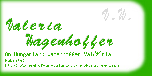 valeria wagenhoffer business card